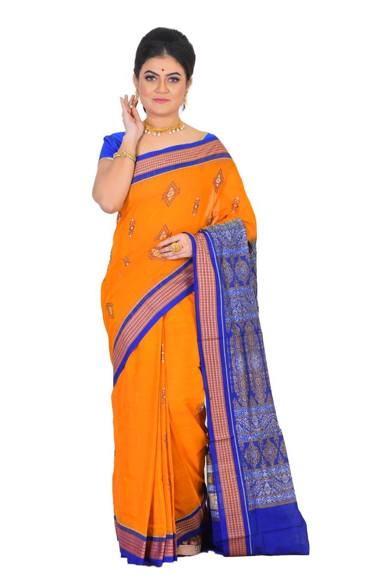 Bomkai Cotton Saree (adi72525)