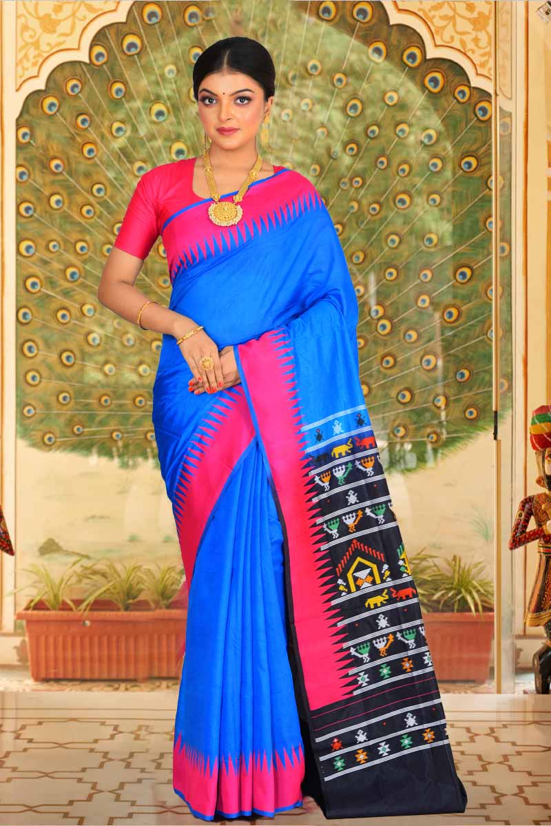 Semi Gicha Tussar Silk Saree (adi80857)
