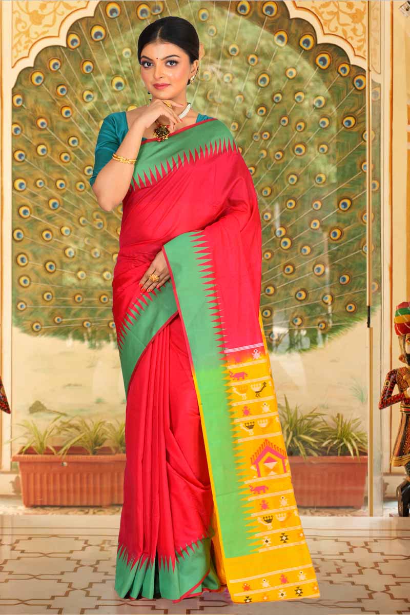 Semi Gicha Tussar Silk Saree (adi80873)
