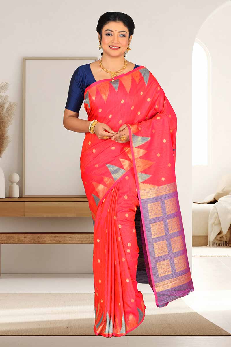 Semi Gicha Tussar Silk Saree (adi82239)