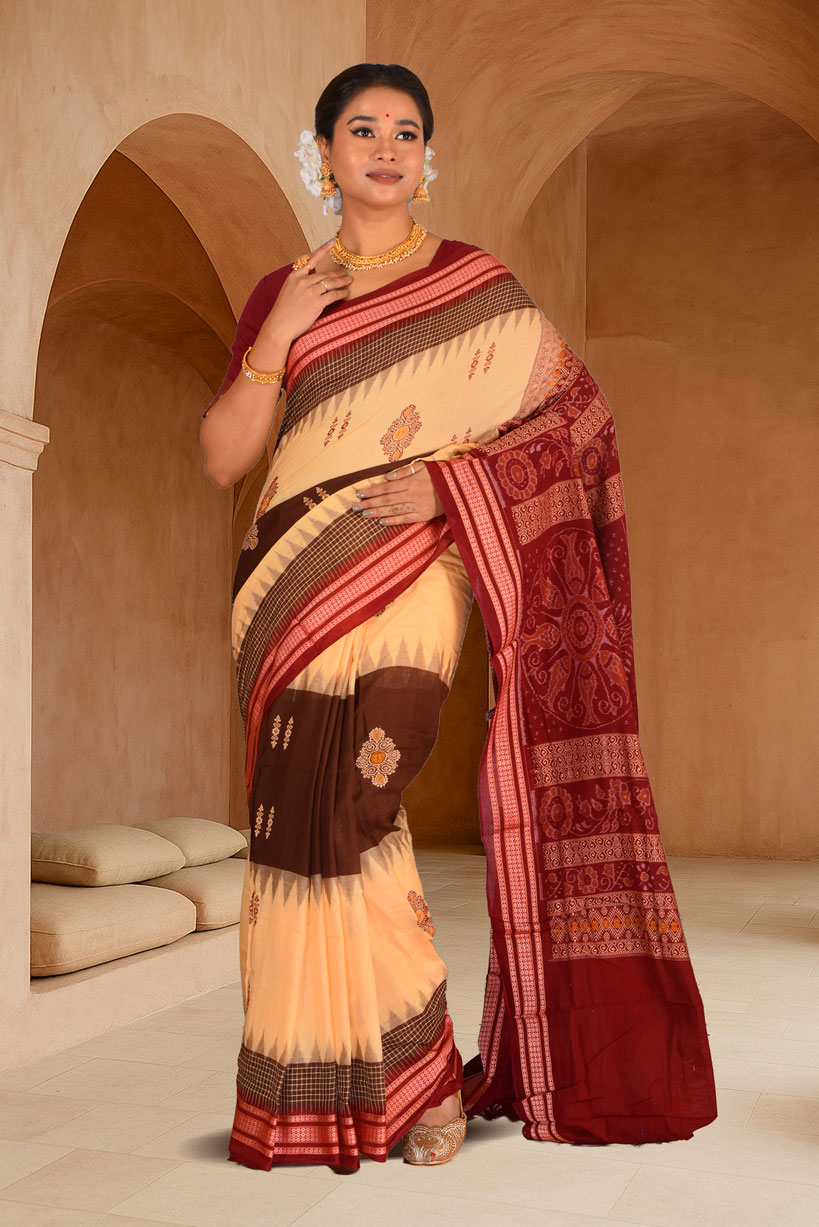 Bomkai Cotton Saree (adi88088)