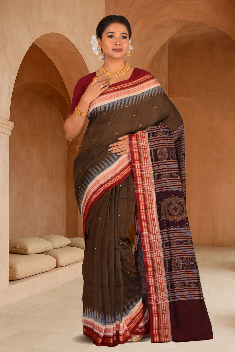 Bomkai Cotton Saree (adi88089)