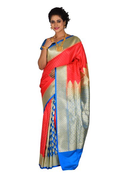 Pashmina Banarasi Silk Saree (adi61072)