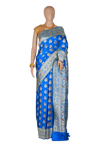 Designer Minakari Banarasi Silk Saree (adi61165)