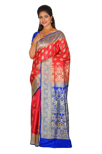 Designer Minakari Banarasi Silk Saree (adi61325)