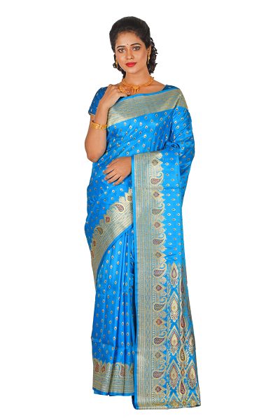 Designer Minakari Banarasi Silk Saree (adi61395)