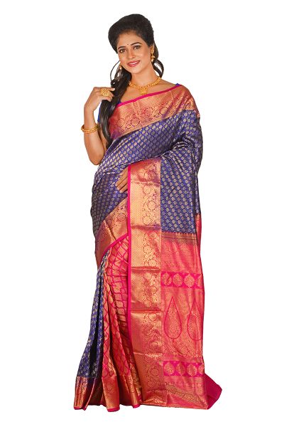 Brocade Kanjivaram Silk Saree (adi61459)