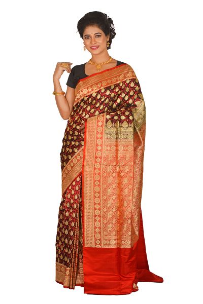 Designer Pashmina Banarasi Silk Saree (adi61464)