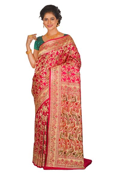 Designer Minakari Banarasi Silk Saree (adi61488)