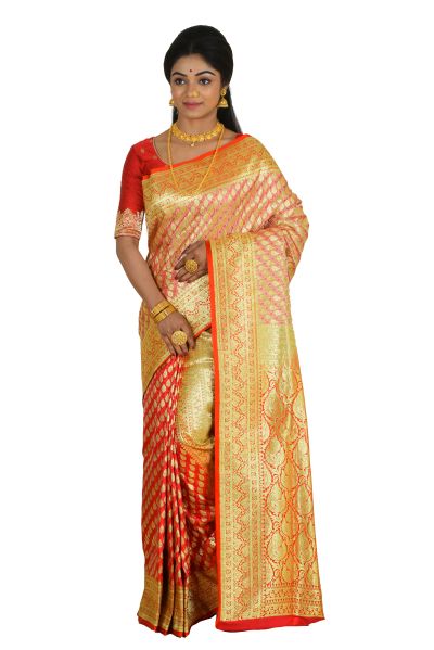 Designer Pashmina Banarasi Silk Saree (adi64044)