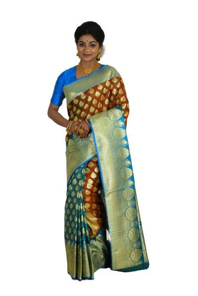 Designer Pashmina Banarasi Silk Saree (adi64073)