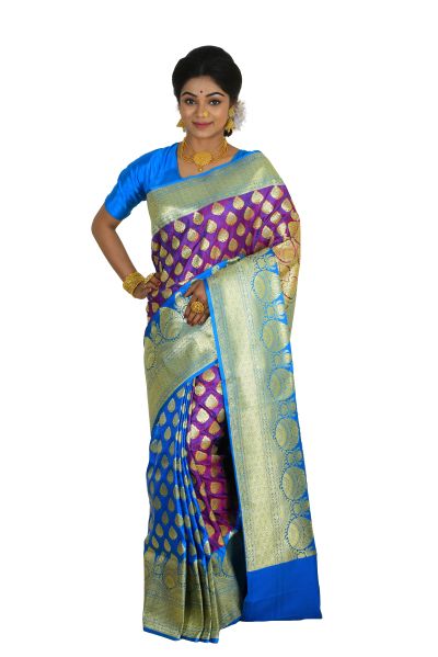 Designer Pashmina Banarasi Silk Saree (adi64077)