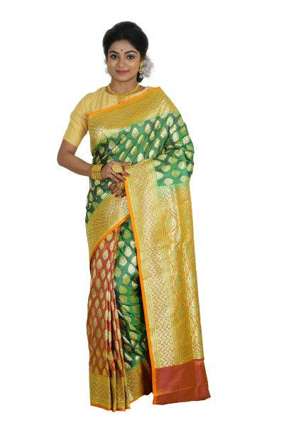 Designer Pashmina Banarasi Silk Saree (adi64130)