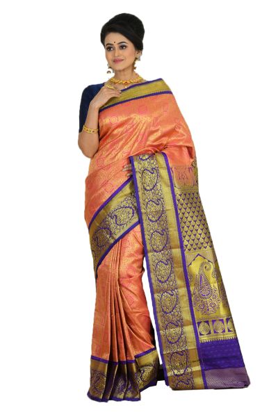 Brocade Kanjivaram Silk Saree (adi65494)