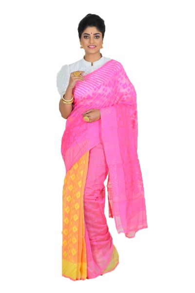 Soft Dhakai Jamdani Saree (adi65798)