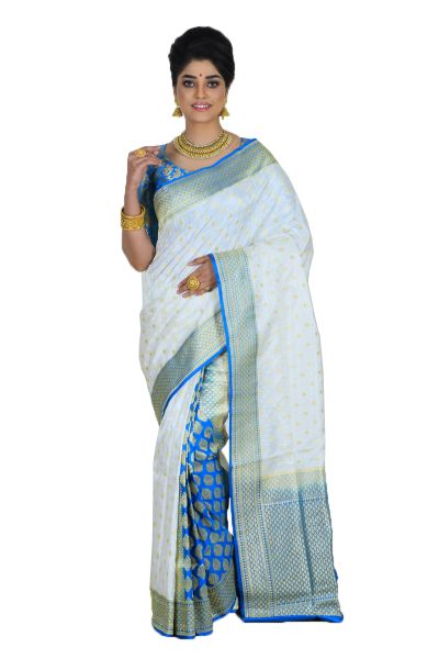 Pashmina Banarasi Silk Saree (adi66598)