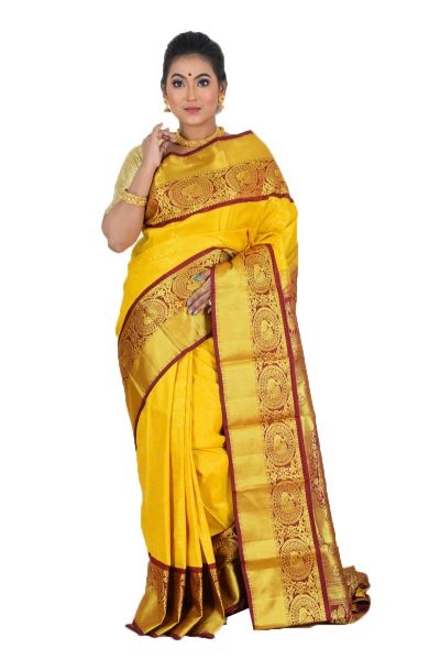Brocade Kanjivaram Silk Saree (adi68859)