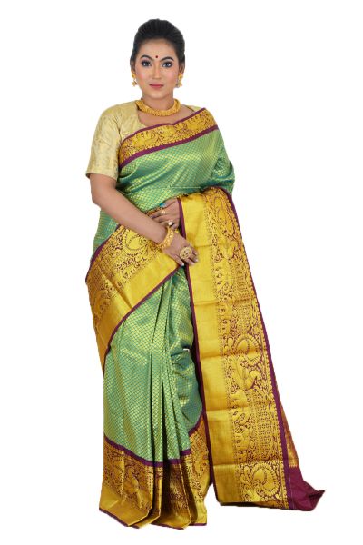 Brocade Kanjivaram Silk Saree (adi68861)