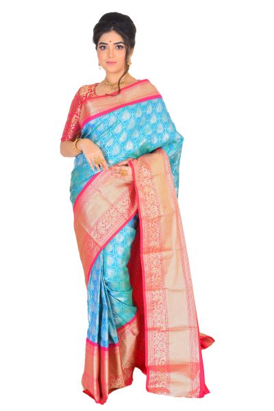 Brocade Kanjivaram Silk Saree (adi71567)