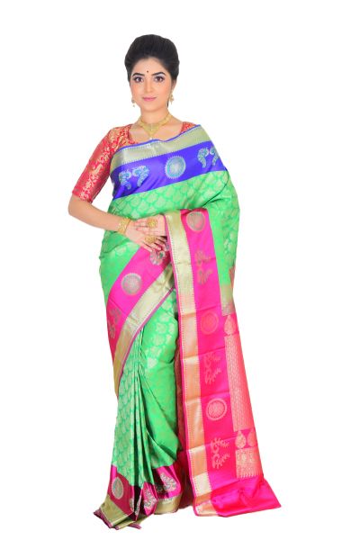 Brocade Kanjivaram Silk Saree (adi71599)
