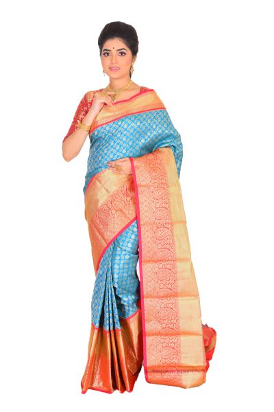 Brocade Kanjivaram Silk Saree (adi71601)