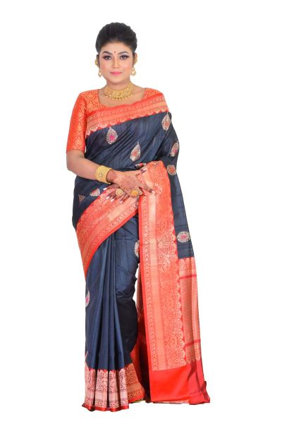 Tussar Banarasi Silk Saree (adi72670)