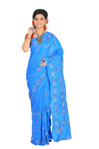 Kantha Stitch Saree (adi74277)