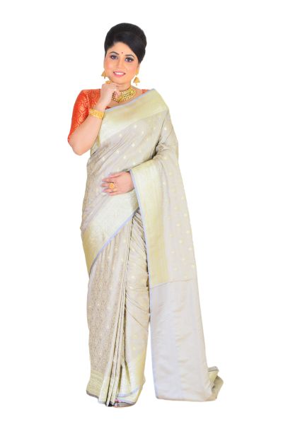 Pashmina Banarasi Silk Saree (adi74474)