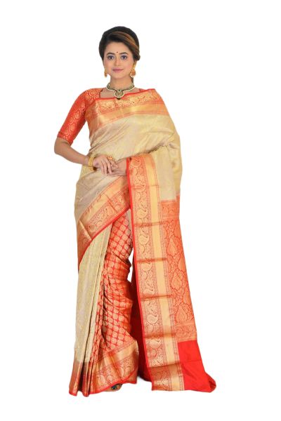 Brocade Kanjivaram Silk Saree (adi74540)