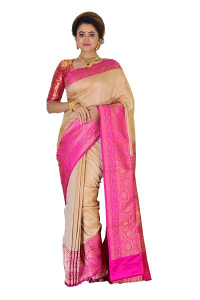 Tussar Banarasi Silk Saree (adi74610)