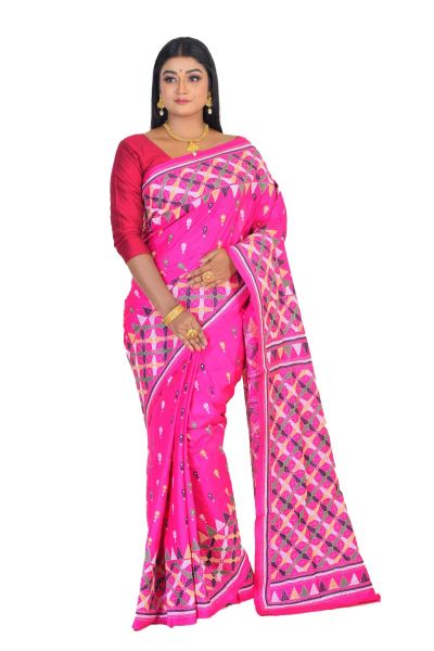 Pure Kantha Stitch Saree (adi75959)