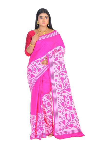 Pure Kantha Stitch Saree (adi75965)