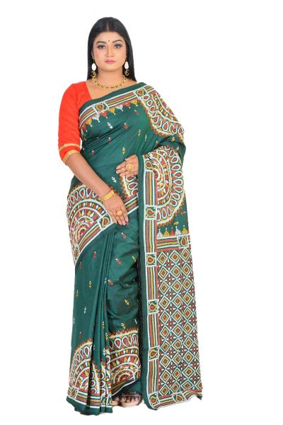 Pure Kantha Stitch Saree (adi75984)