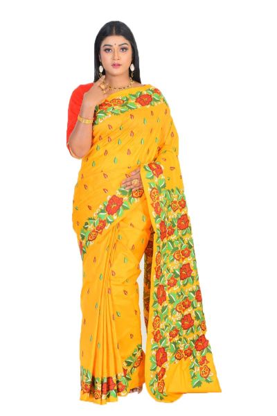Pure Kantha Stitch Saree (adi75986)