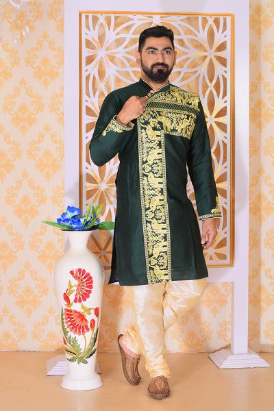 Raw Silk Punjabi Set (adi77272)
