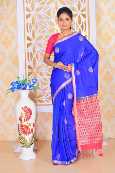Maheshwari Silk Saree (adi77633)