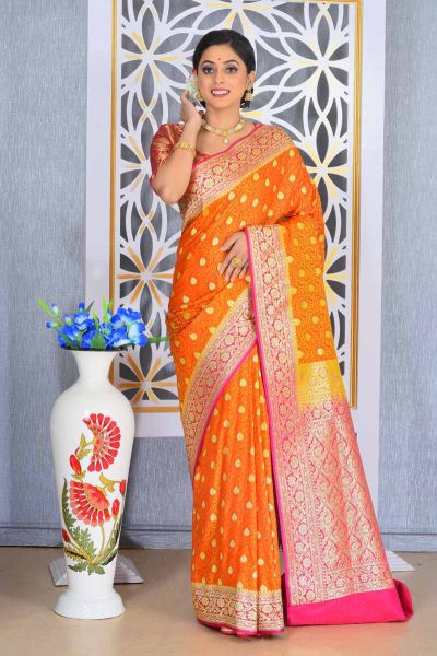 Pashmina Banarasi Silk Saree (adi77852)