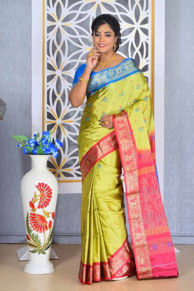 Bishnupuri Silk Saree (adi77894)