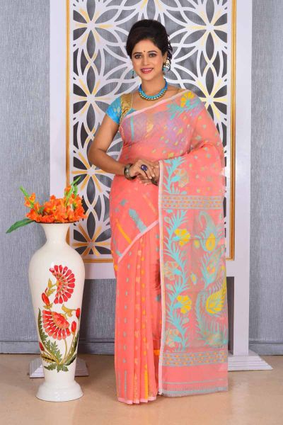 Soft Dhakai Jamdani Saree (adi78066)