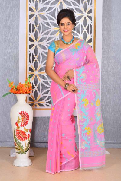 Soft Dhakai Jamdani Saree (adi78073)
