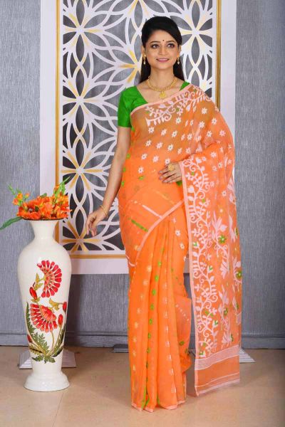 Soft Dhakai Jamdani Saree (adi78117)