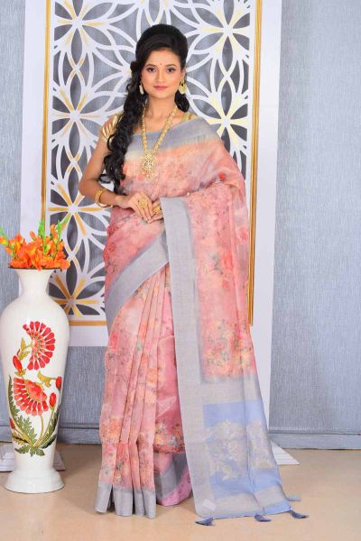 Organza Silk Saree (adi78569)