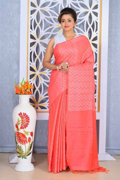 Semi Tussar Silk Saree (adi78674)