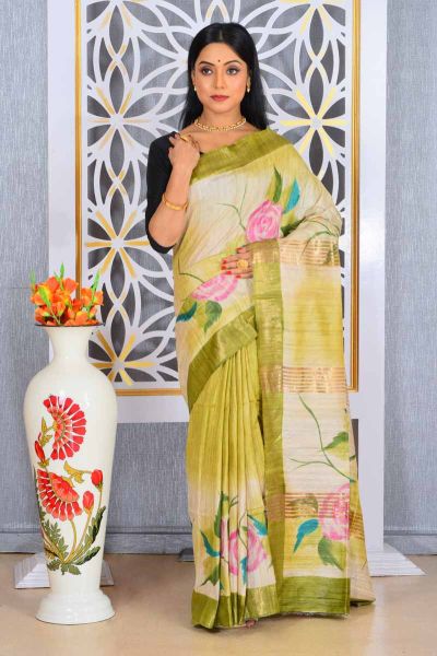 Gicha Tussar Printed Silk Saree (adi79010)