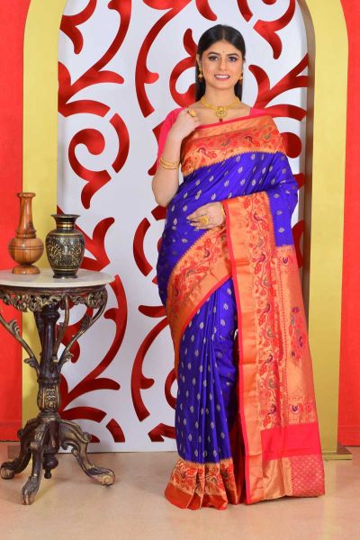 Pure Paithani Silk Saree (adi79183)