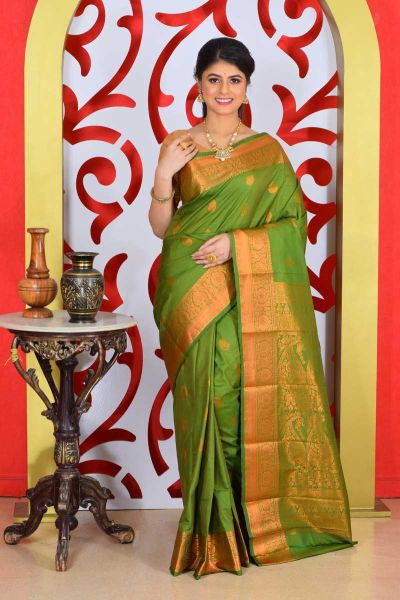 Semi Kanjivaram Silk Saree (adi79254)