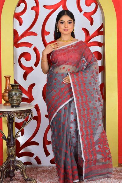 Muslin Dhakai Saree (adi79687)