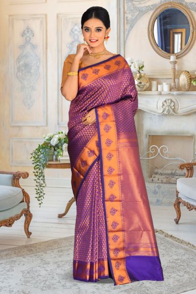 Brocade Kanjivaram Silk Saree (adi80353)