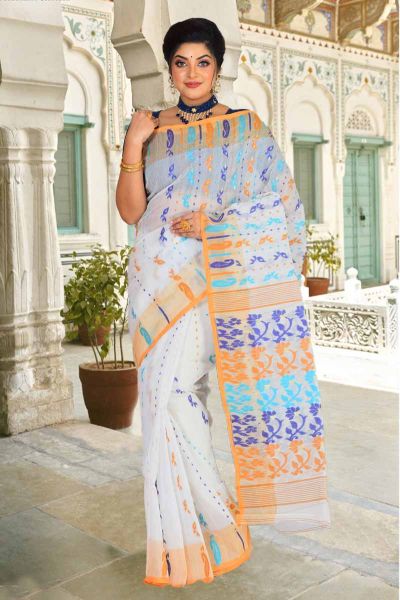 Traditional Handloom Jamdani Saree for Women Cotton Muslin - Etsy | Dhakai  jamdani saree, Jamdani saree, Saree