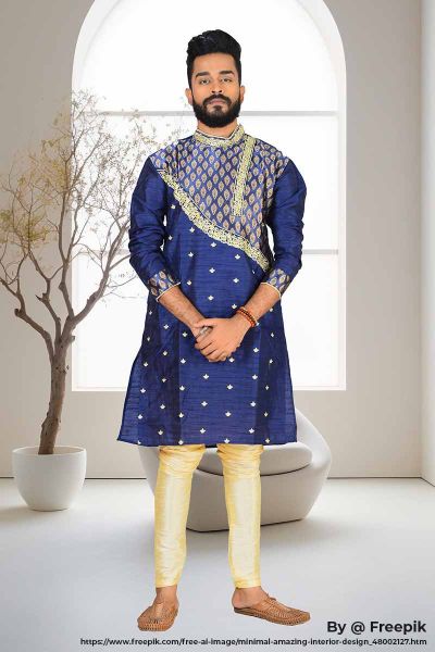 Raw Silk Punjabi Set (adi81572)